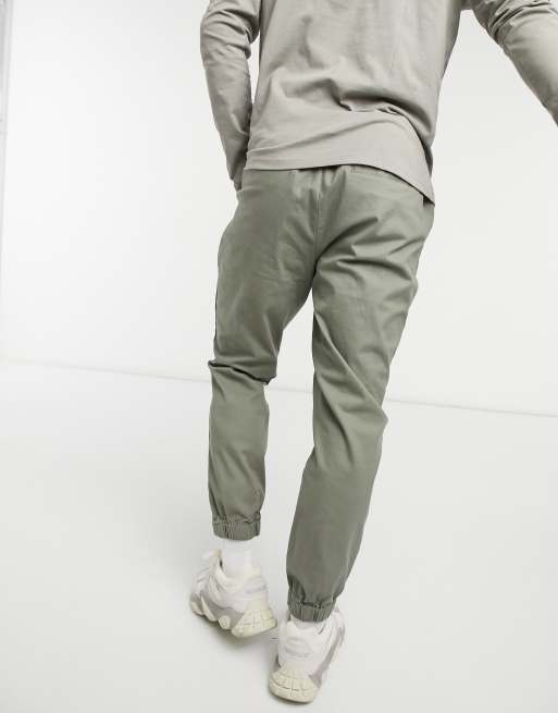 Khaki store tapered joggers