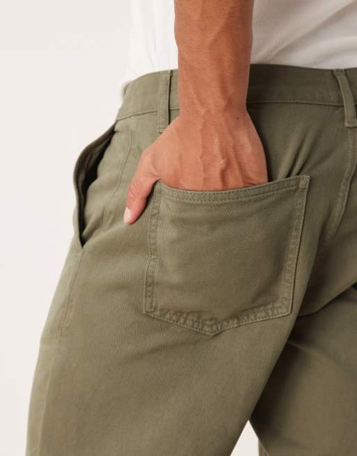 ASOS DESIGN - Tapered chinos i kakigrøn, 4 af 5