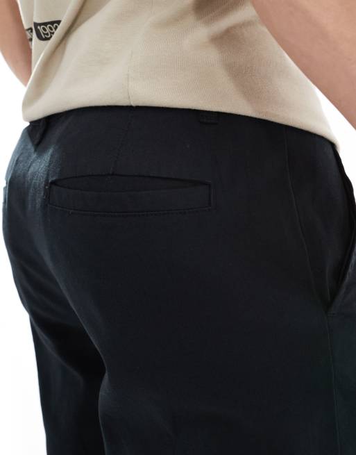 ASOS DESIGN tapered chinos in black, 3 of 5