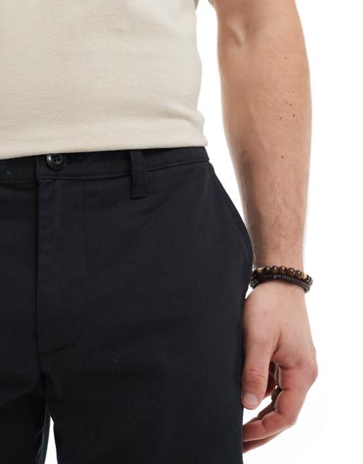 ASOS DESIGN tapered chinos in black, 4 of 5