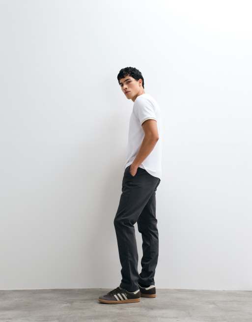 ASOS DESIGN tapered chinos in grey, 3 of 5