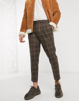 brown wool pants