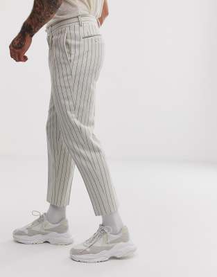 off white wool pants
