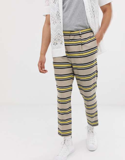 Horizontal striped cheap pants