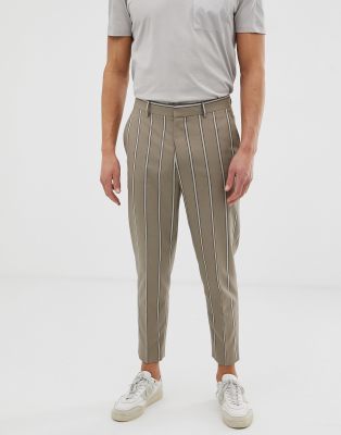 striped smart trousers