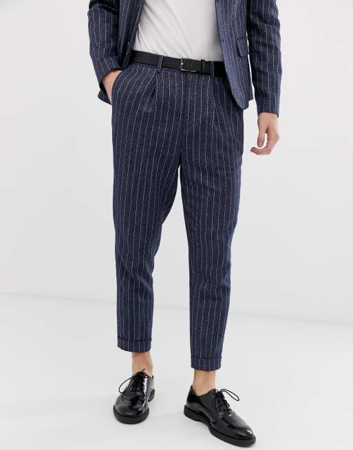 side stripe suit pants