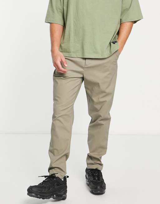 Japanese Grey Melange Stretch Cotton Chino - Custom Fit Pants