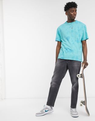 ASOS DESIGN ASOS DESIGN tapered fit jeans in washed black - BLACK