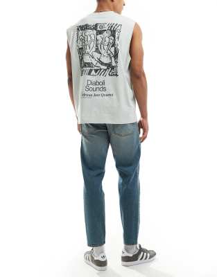 Asos Design Tapered Fit Jeans With Tint