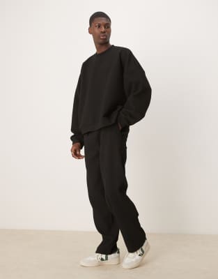 Asos Design Tapered Fit Sweatpants In Black