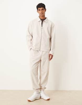 Asos Design Tapered Fit Sweatpants In White
