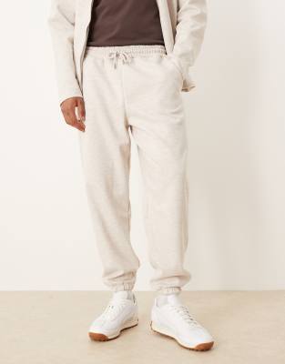 Asos Design Tapered Fit Sweatpants In White