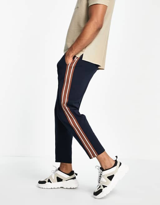 Side tape 2024 joggers mens