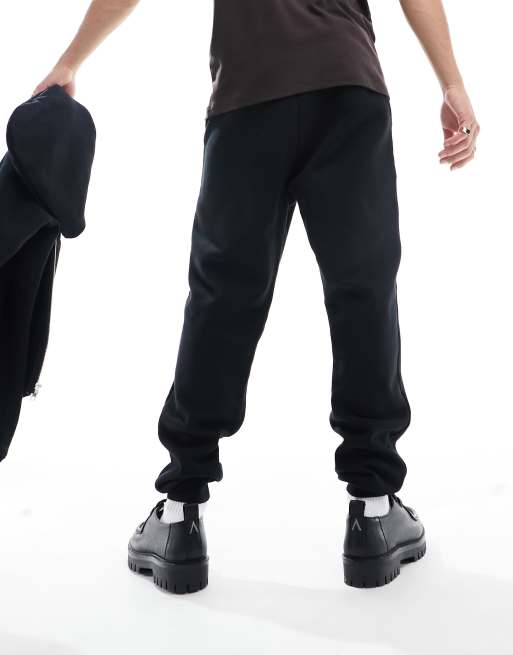 ASOS DESIGN tapered joggers in black