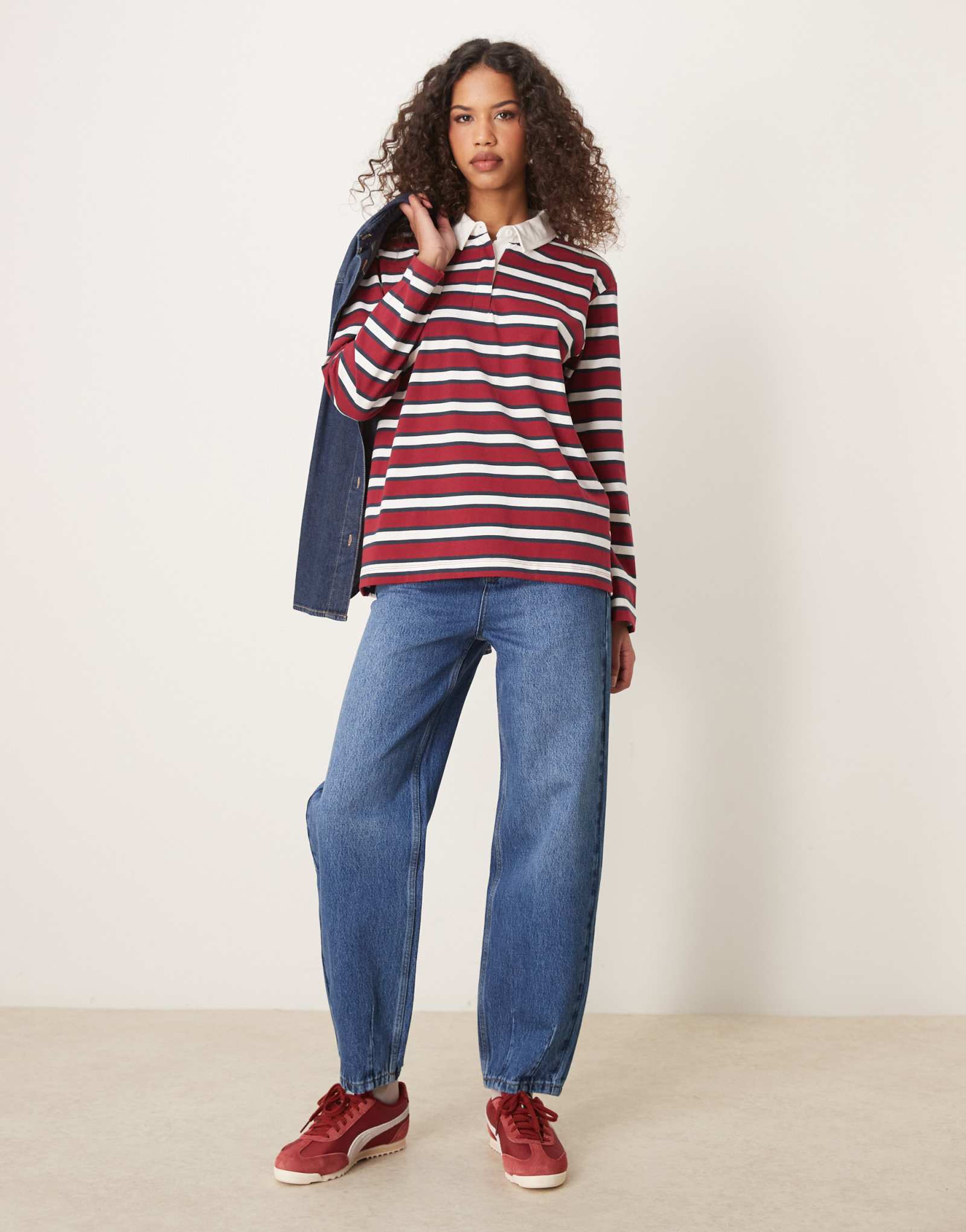 Зауженные джинсы с высокой посадкой ASOS DESIGN