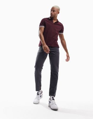 ASOS DESIGN tapered jeans in black - ASOS Price Checker