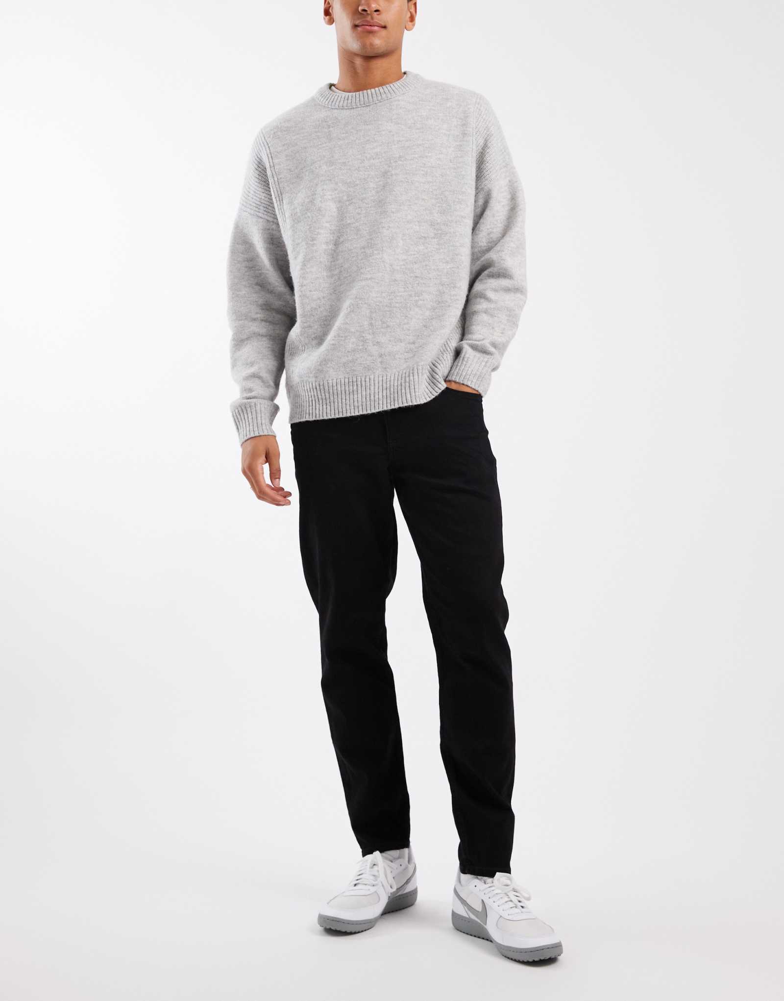 ДИЗАЙНЕРСКИЕ зауженные джинсы ASOS черного цвета