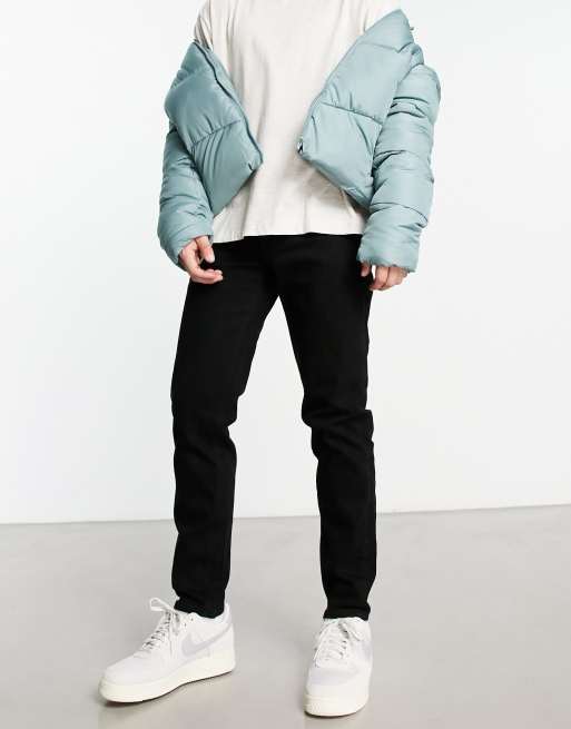 ASOS DESIGN tapered jeans in black ASOS