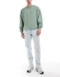 [ASOS DESIGN] ASOS DESIGN tapered jeans in bleach wash blue W30 L34 Bleach wash