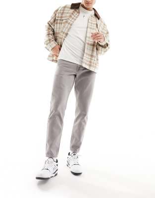 ASOS DESIGN tapered jeans in grey - ASOS Price Checker