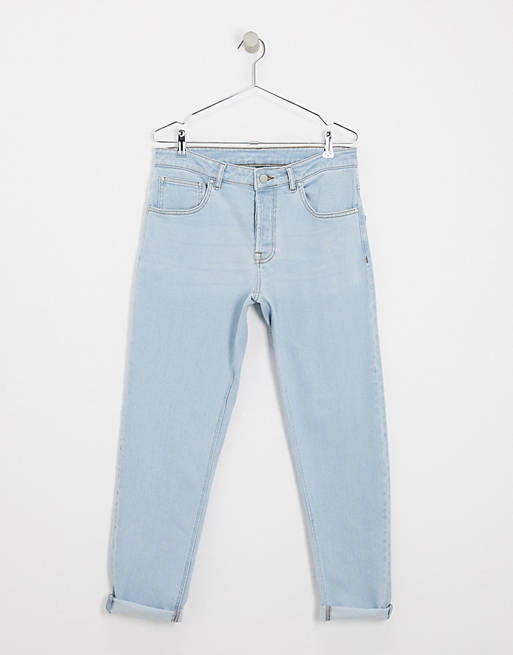 Asos Women Clothing Jeans Tapered Jeans Tapered jean in light wash 