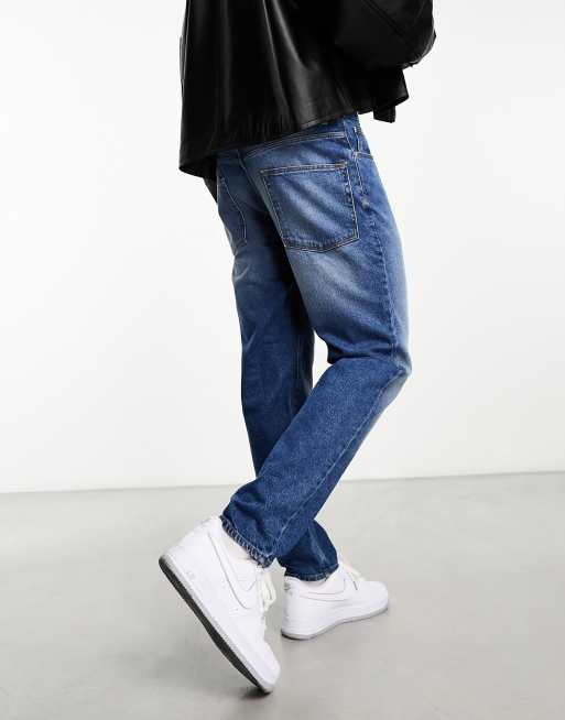 Asos design hot sale tapered jeans