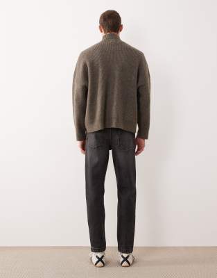 Asos Design Tapered Jeans In Black