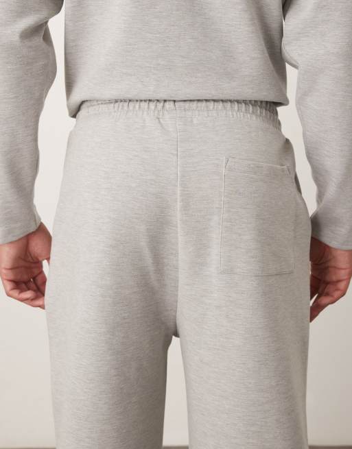 ASOS DESIGN tapered jogger with pleats in light grey, 4 of 5