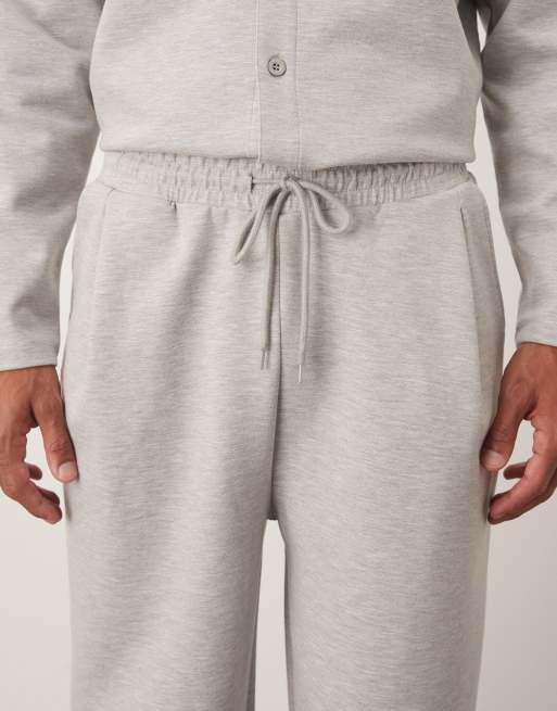 ASOS DESIGN tapered jogger with pleats in light grey, 5 of 5