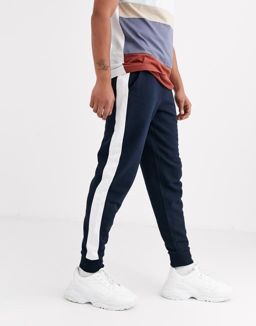 ASOS Tailored Jogger With Side Stripe ($42) ❤ liked on Polyvore