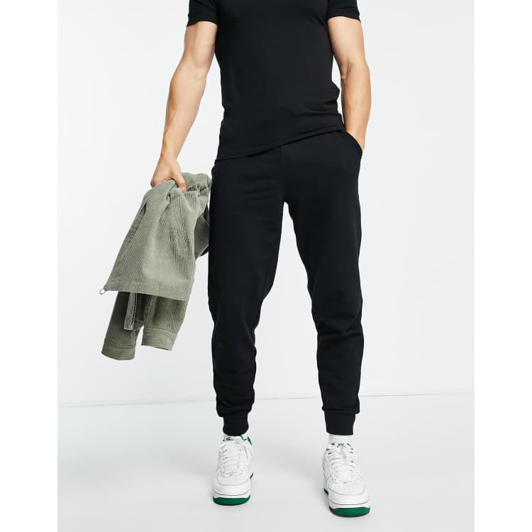 Official UNDRGROUND Tapered Joggers in Black/White at ShoeGrab