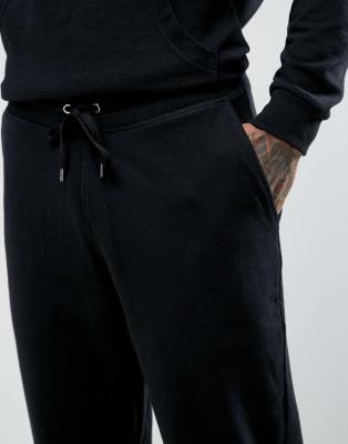 asos black joggers mens