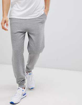 grey tapered sweatpants