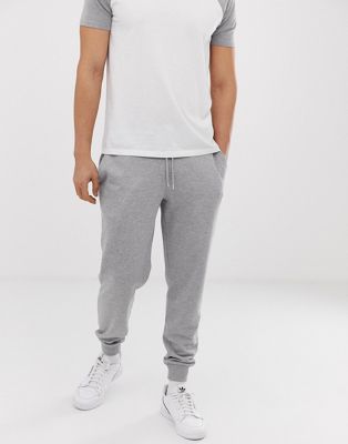 tapered grey joggers