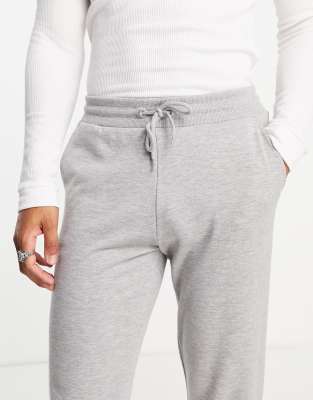 grey marl basic joggers