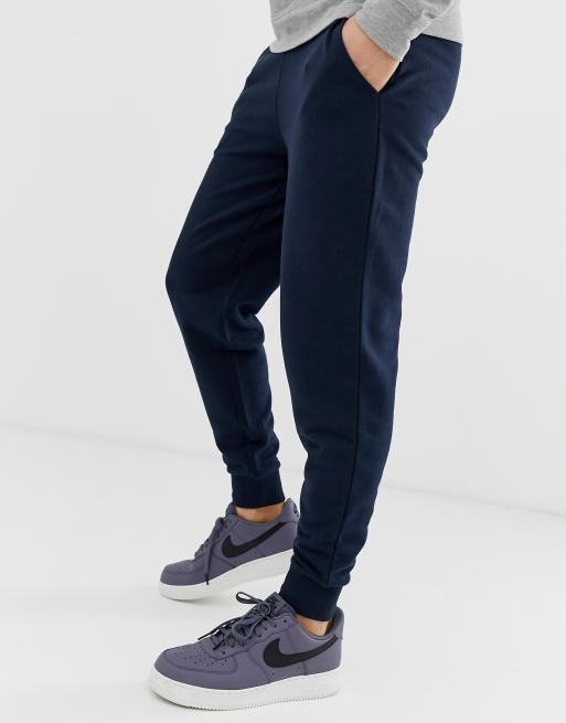 Navy cheap tapered joggers