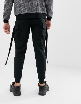 strapped cargo joggers