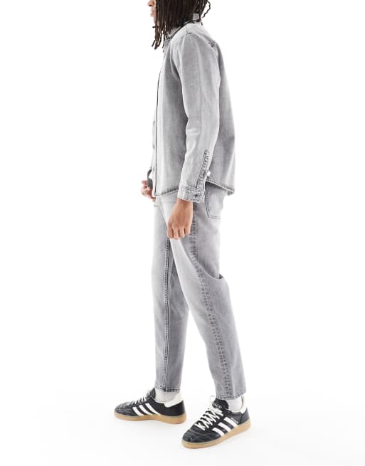 ASOS DESIGN - Tapered lysegrå jeans, 2 af 5