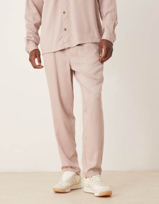 ASOS DESIGN tapered pants in beige - part of a set, 2 of 5