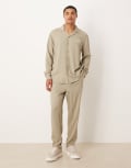 [ASOS DESIGN] ASOS DESIGN tapered pants in brown (part of a set) XS BROWN