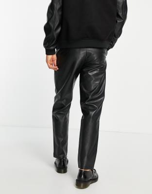 asos men leather pants