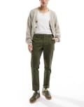 [ASOS DESIGN] ASOS DESIGN tapered pants in green W30 L34 GREEN