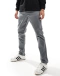[ASOS DESIGN] ASOS DESIGN tapered pull on pants with elasticated waist in grey L CHARCOAL