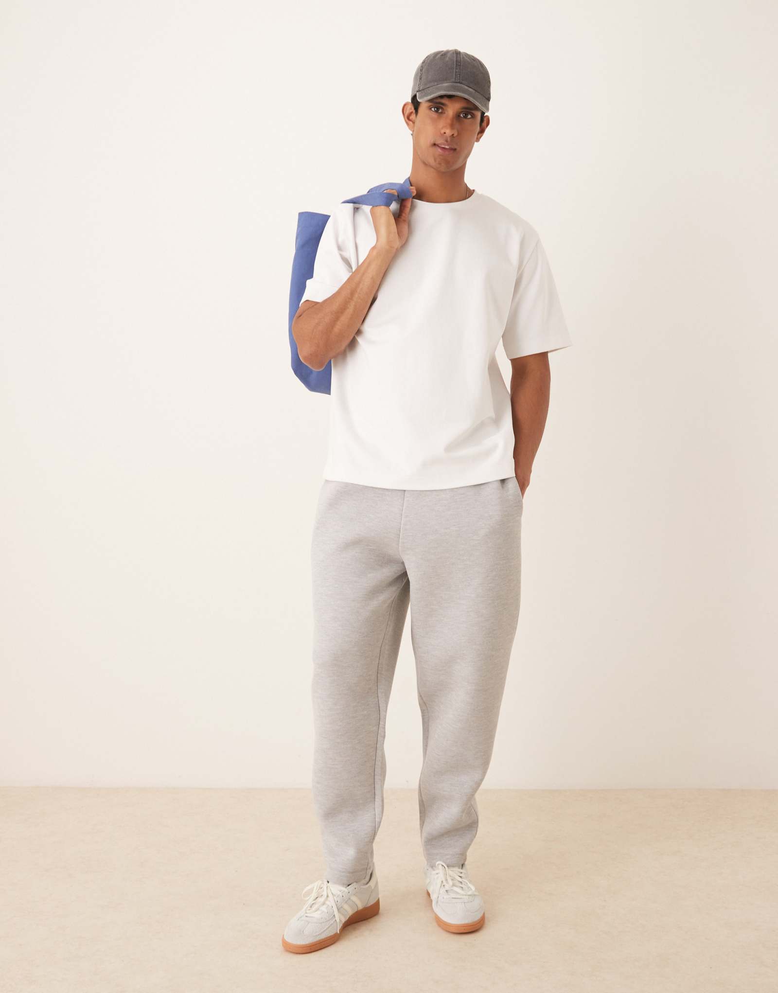 Зауженные спортивные брюки для подводного плавания ASOS DESIGN вересково-серого цвета