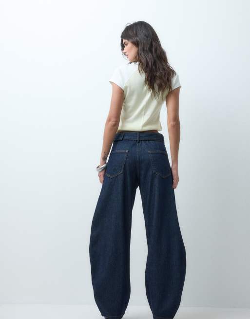 ASOS DESIGN Tapered self covered jeans in rinse, 4 of 5