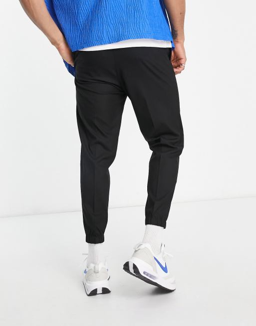 ASOS DESIGN tapered smart jogger pants in black ASOS