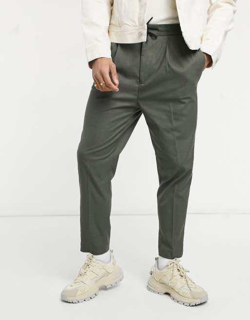 Mens cropped hot sale smart joggers