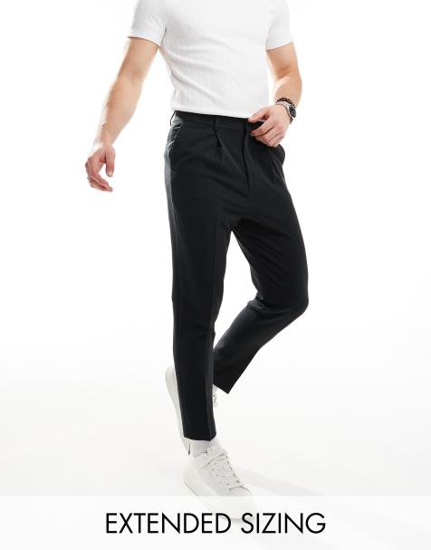 ASOS DESIGN tapered smart pants in black - view 1