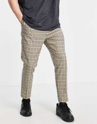 plaid designer pants