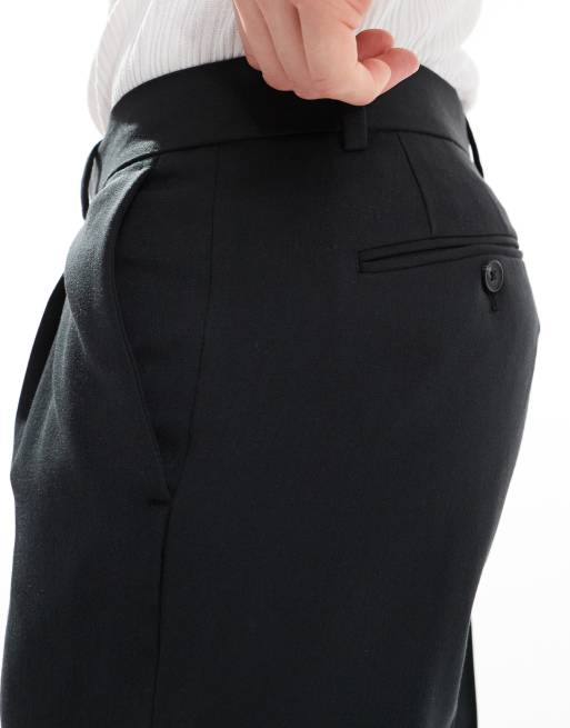 ASOS DESIGN tapered smart trousers in black, 5 of 5